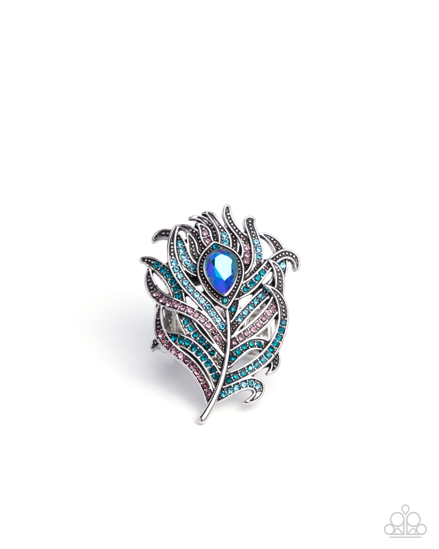 Polished Peacock - blue - Paparazzi ring