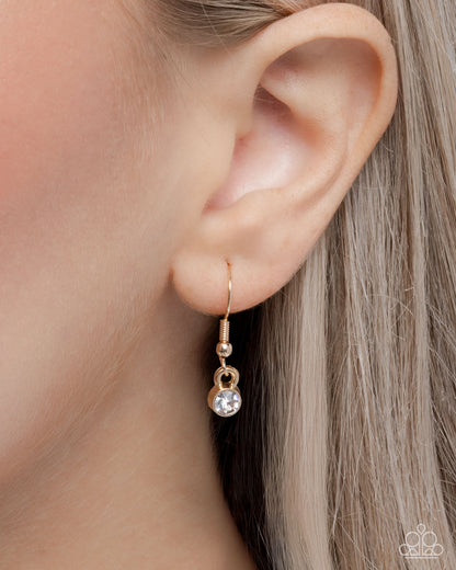 Polished Perch - gold - Paparazzi necklace