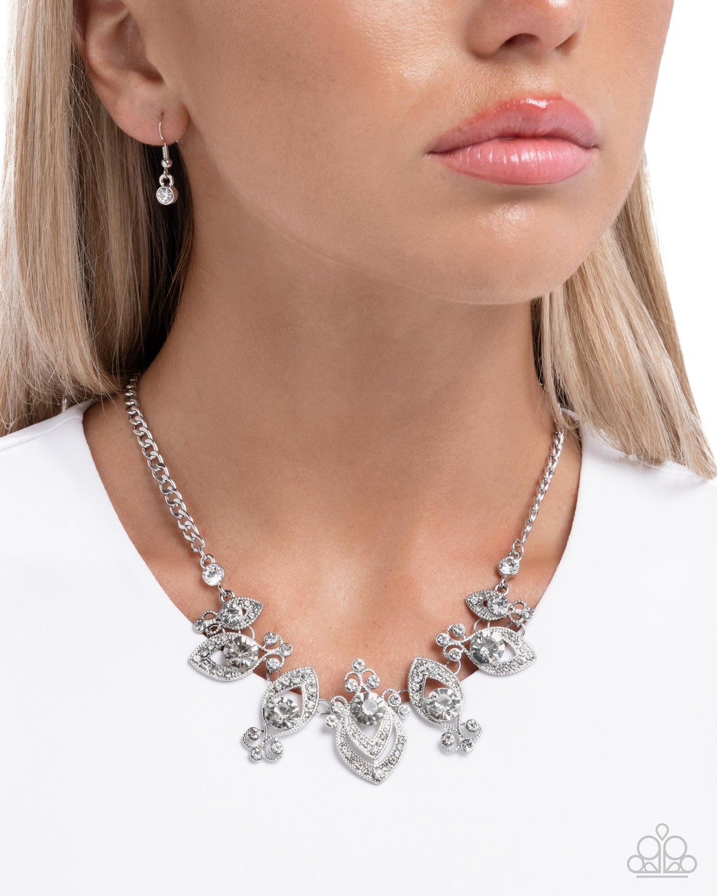 Polished Persistence - white - Paparazzi necklace