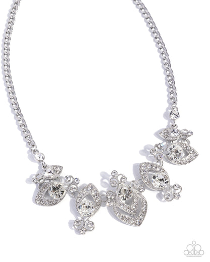 Polished Persistence - white - Paparazzi necklace