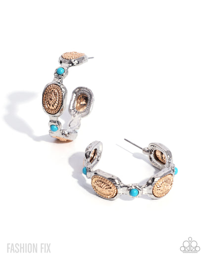 Polished Poignancy - blue - earrings