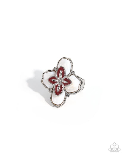 Polished Pollen - red - Paparazzi ring