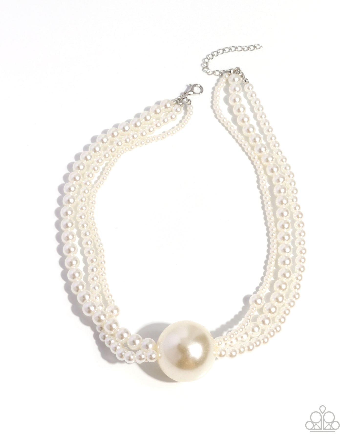 Polished Professional - white - Paparazzi necklace