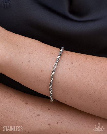 Polished Proof - silver - Paparazzi bracelet