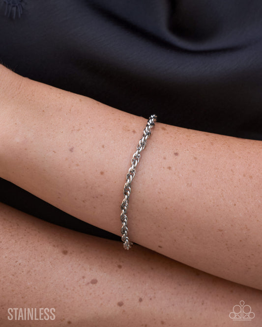 Polished Proof - silver - Paparazzi bracelet