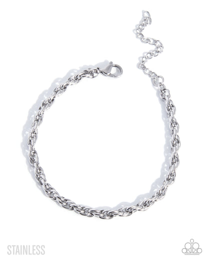 Polished Proof - silver - Paparazzi bracelet