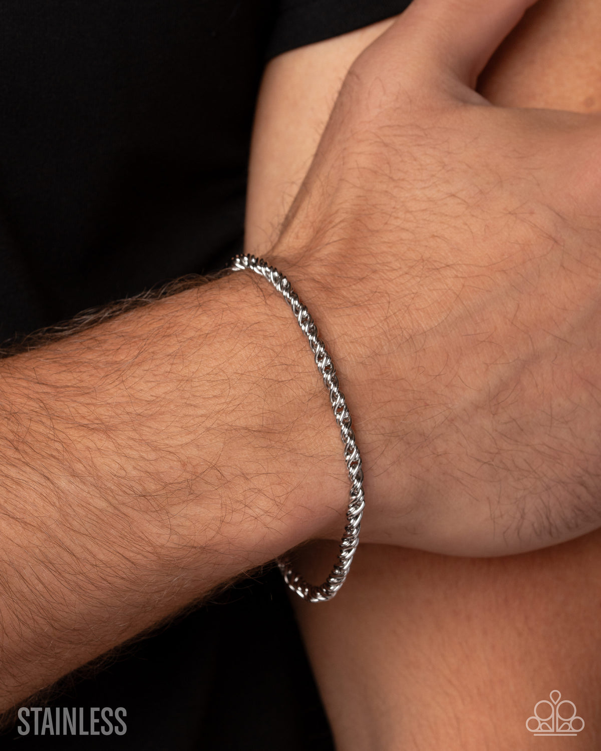 Polished Protocol - silver - Paparazzi MENS bracelet