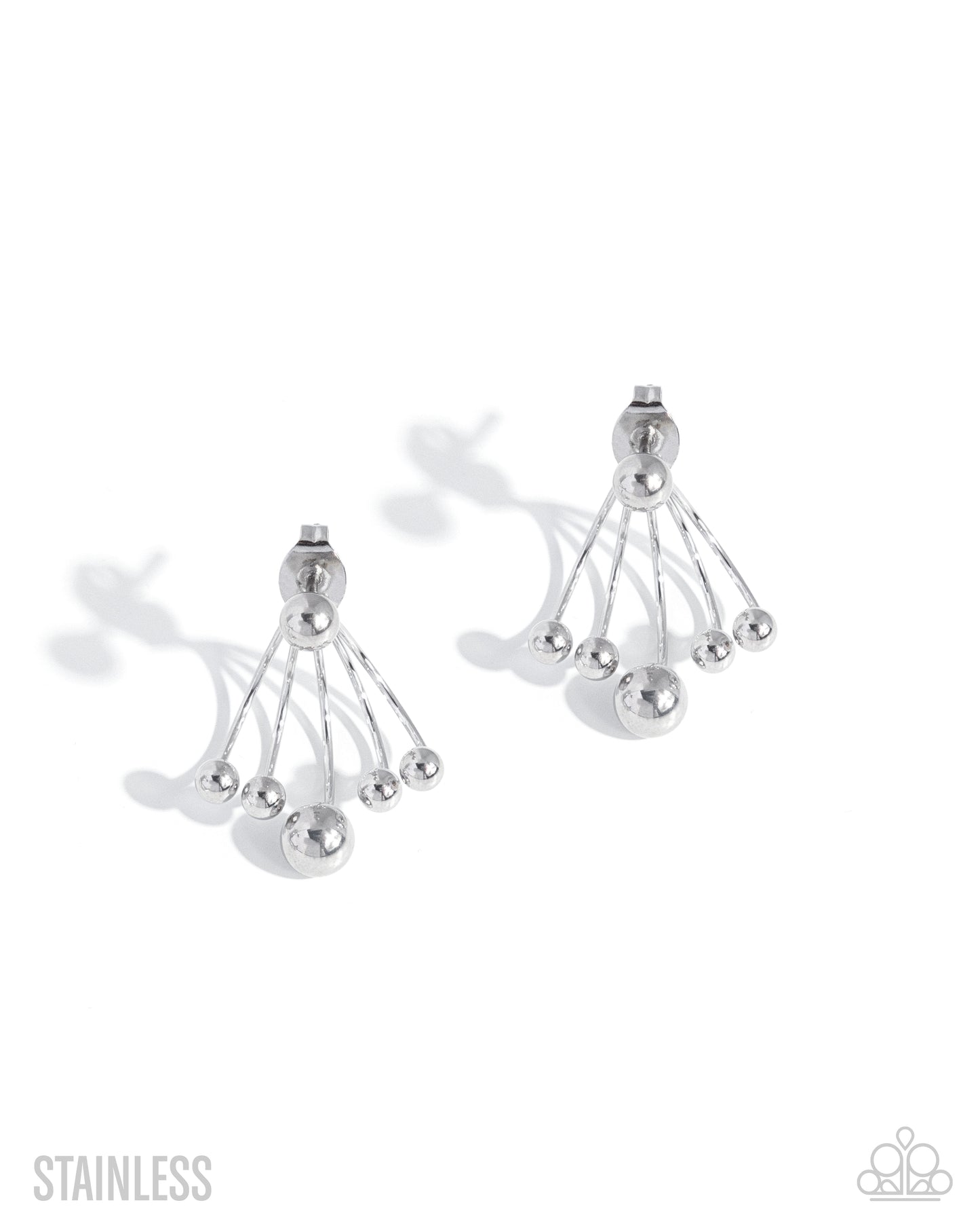 Polished Sneak Peek - silver - Paparazzi earrings