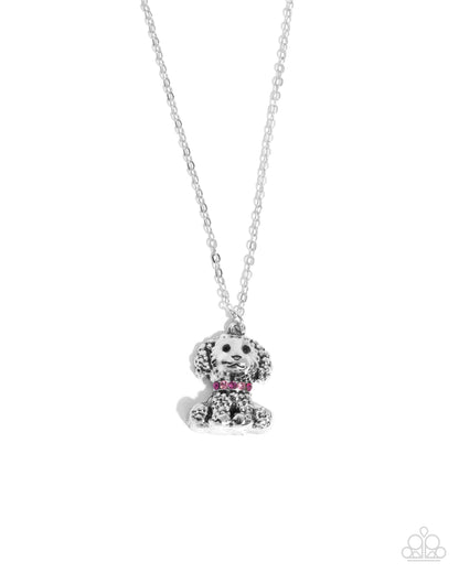 Poodle Pizzazz - pink - Paparazzi necklace