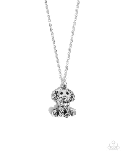 Poodle Pizzazz - white - Paparazzi necklace