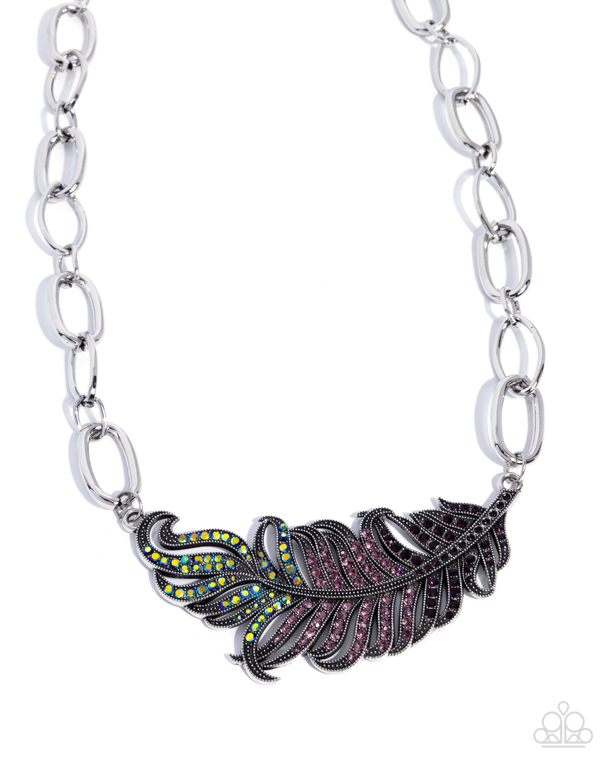 Popping Peacock - purple - Paparazzi necklace