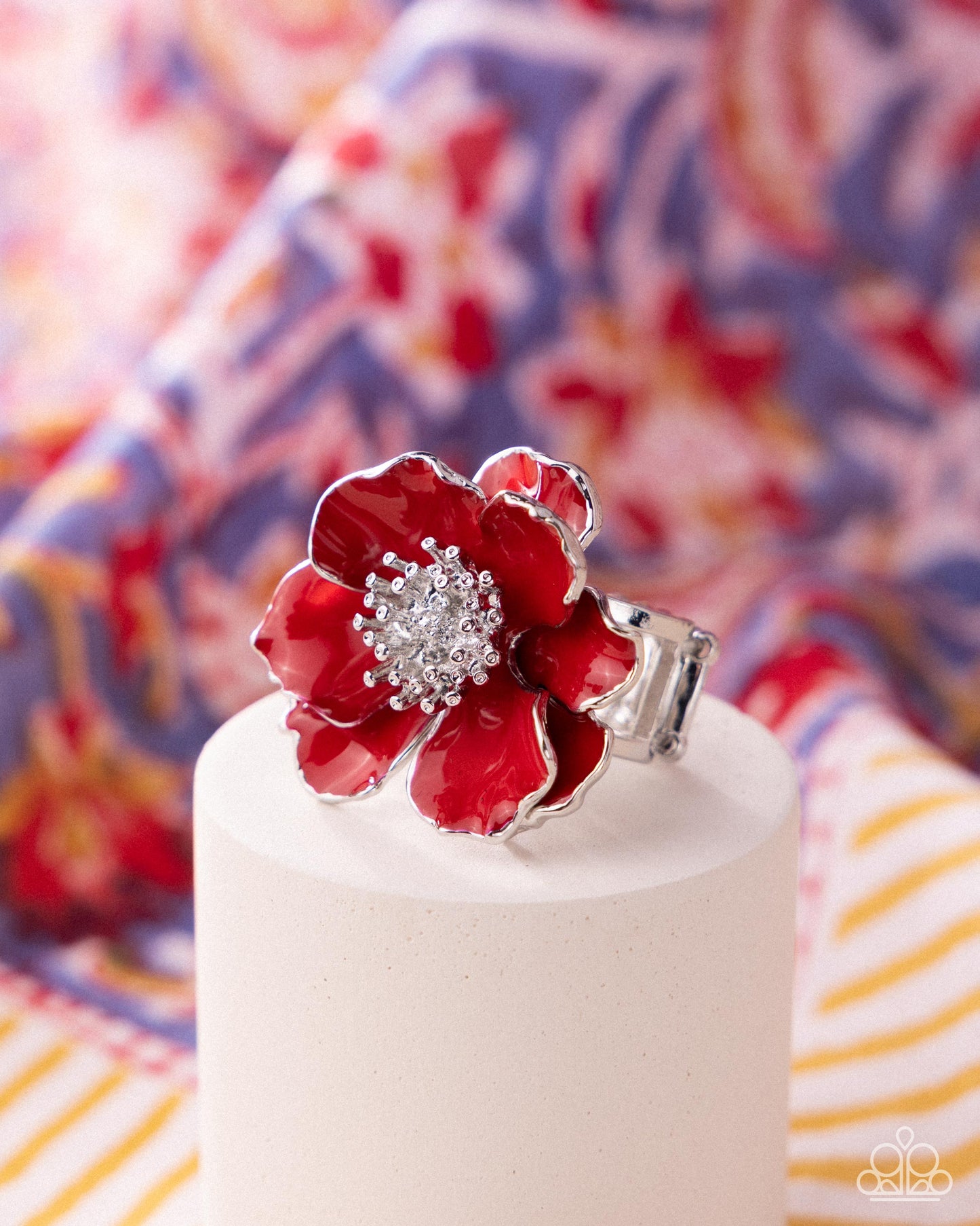 Poppy Power - red - Paparazzi ring