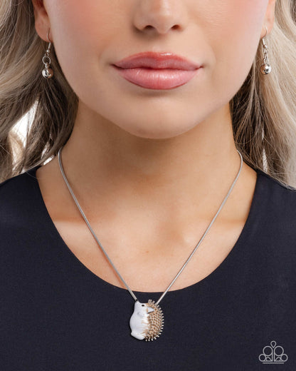 Porcupine Pizzazz - brown - Paparazzi necklace