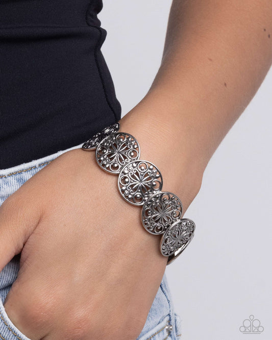 Portico Picnic - silver - Paparazzi bracelet
