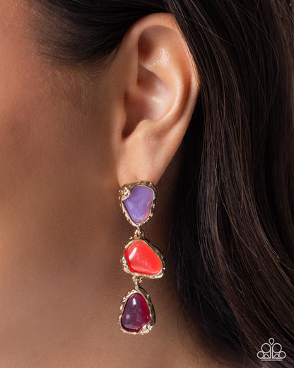 Portrait Palooza - purple - Paparazzi earrings