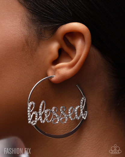 Positive Mantra - white - Paparazzi earrings