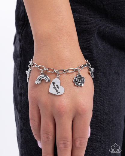 Positive Outlook - silver - Paparazzi bracelet