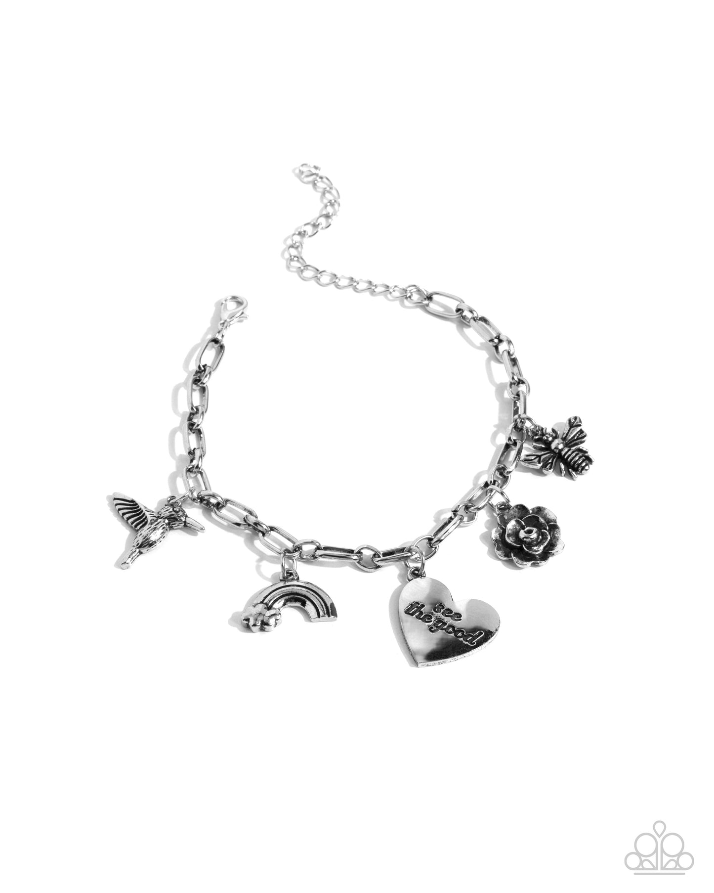 Positive Outlook - silver - Paparazzi bracelet