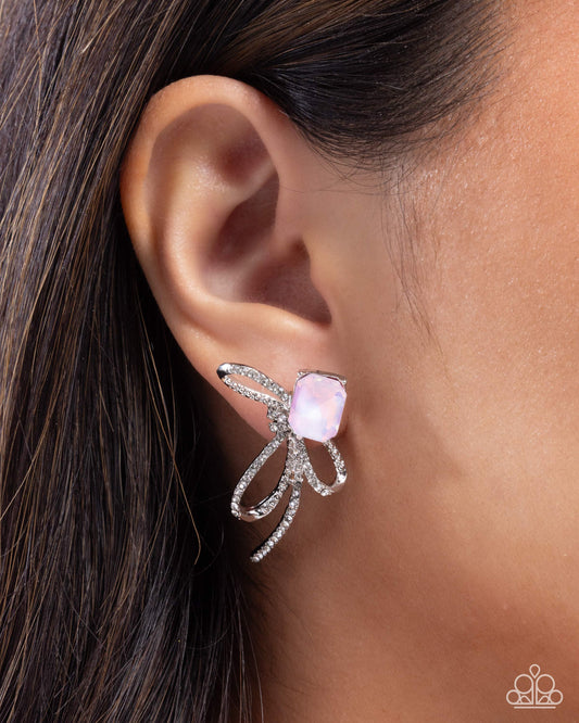 Positively Radiant - pink - Paparazzi earrings