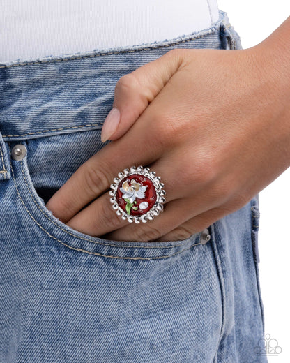 Potential Portrait - red - Paparazzi ring