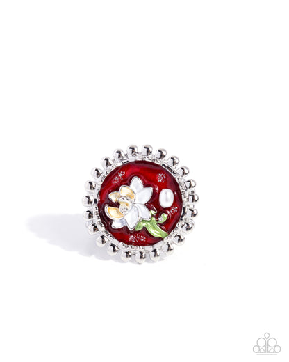 Potential Portrait - red - Paparazzi ring
