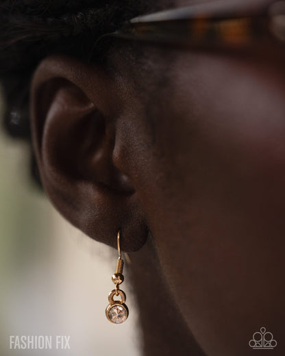 Power Period - gold - Paparazzi necklace