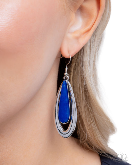 Practical Pairing - blue - Paparazzi earrings