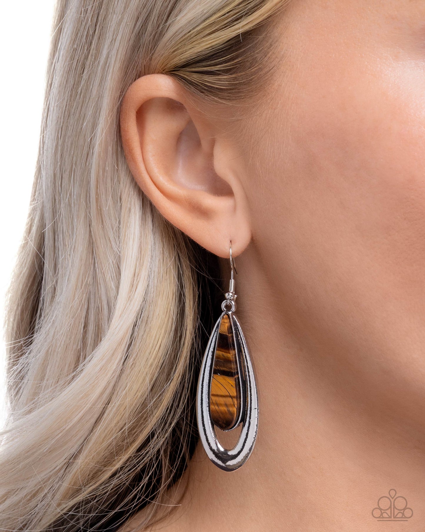 Practical Pairing - brown - Paparazzi earrings
