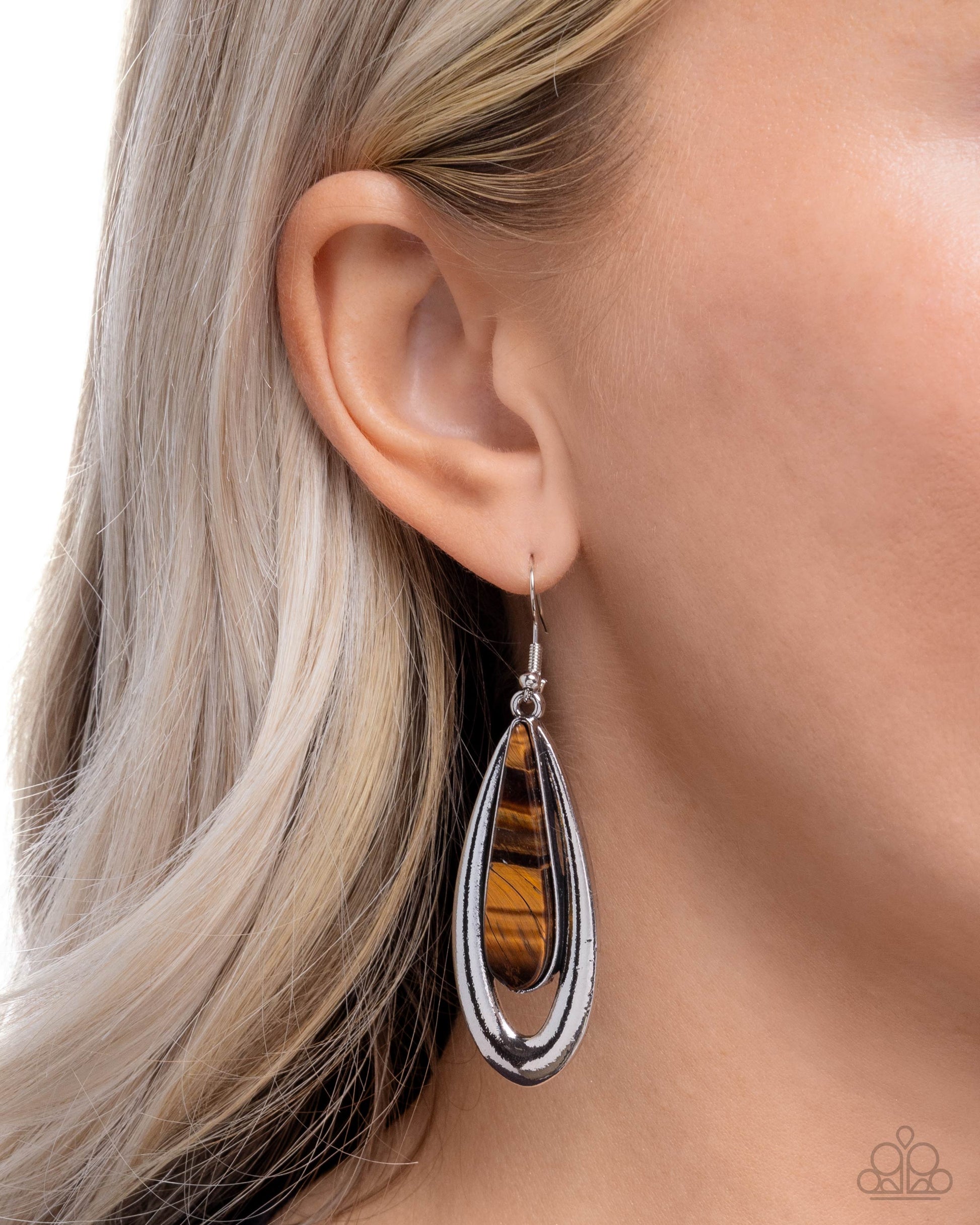 Practical Pairing - brown - Paparazzi earrings