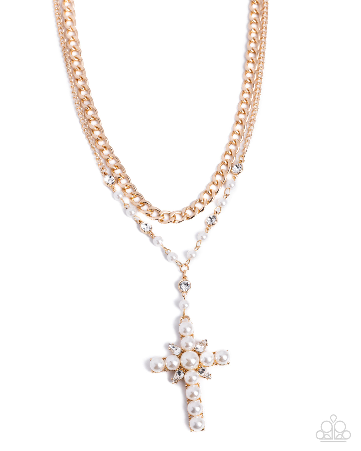 Prayerful Poise - gold - Paparazzi necklace