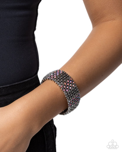 Precious Patchwork - pink - Paparazzi bracelet