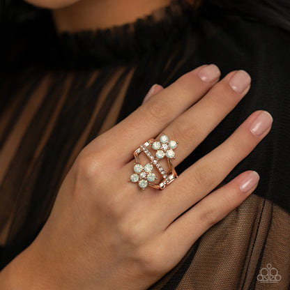 Precious Petals - rose gold - Paparazzi ring