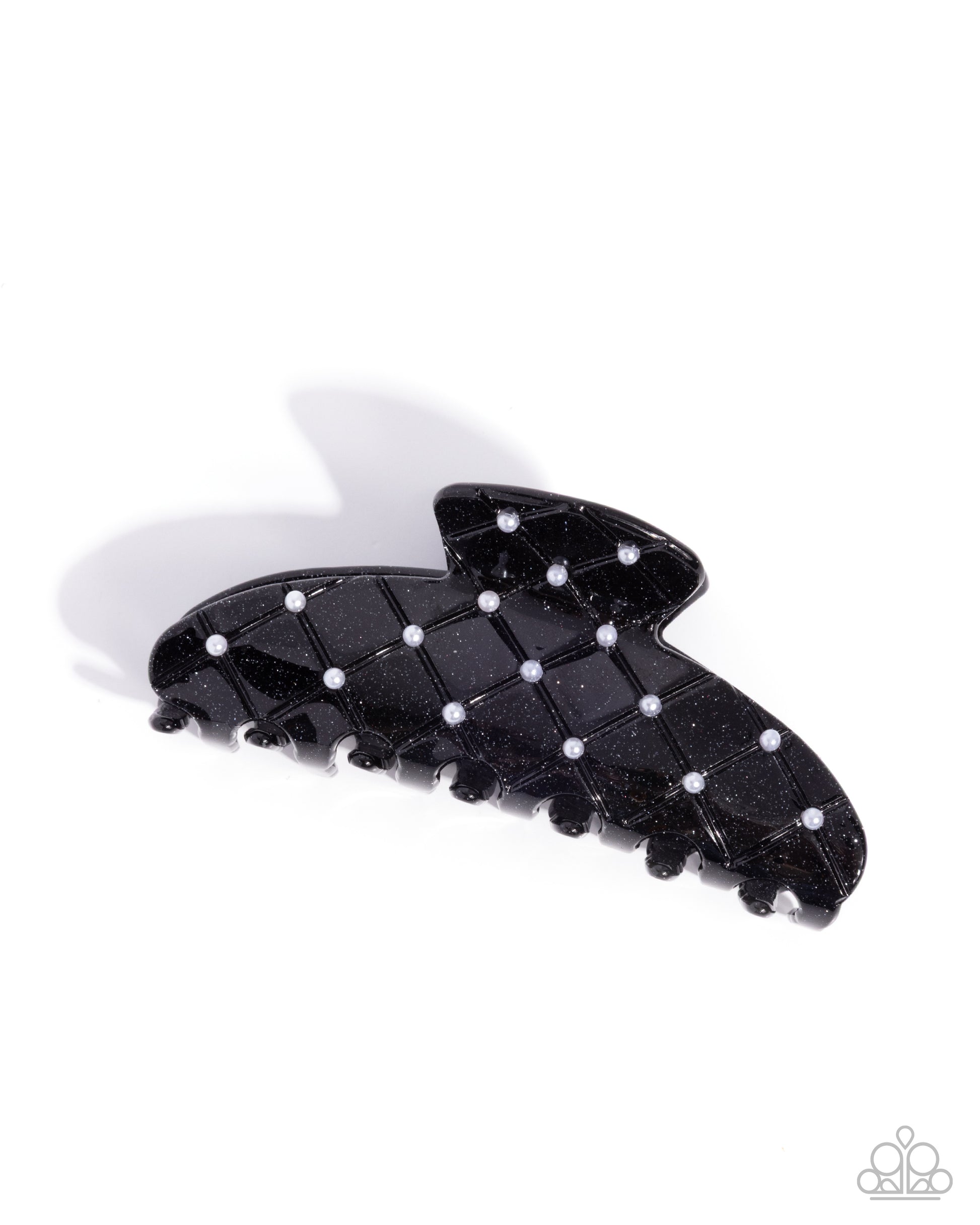 Precise Pearls - black - Paparazzi hair clip