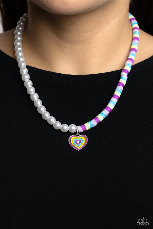 Precise Psychedelic - purple - Paparazzi necklace