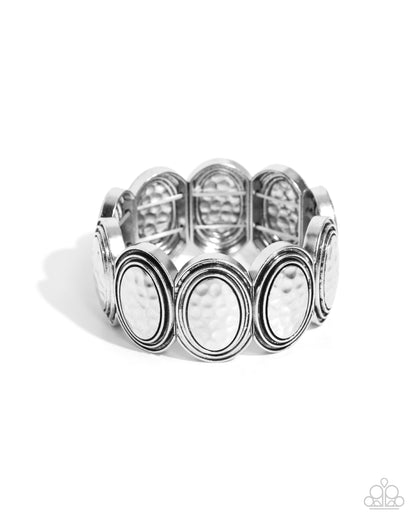 Prehistoric Privilege - silver - Paparazzi bracelet