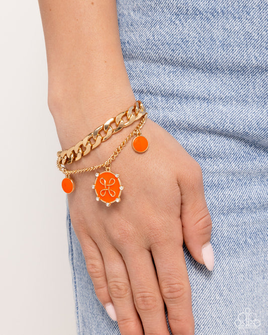 Preppy Present - orange - Paparazzi bracelet