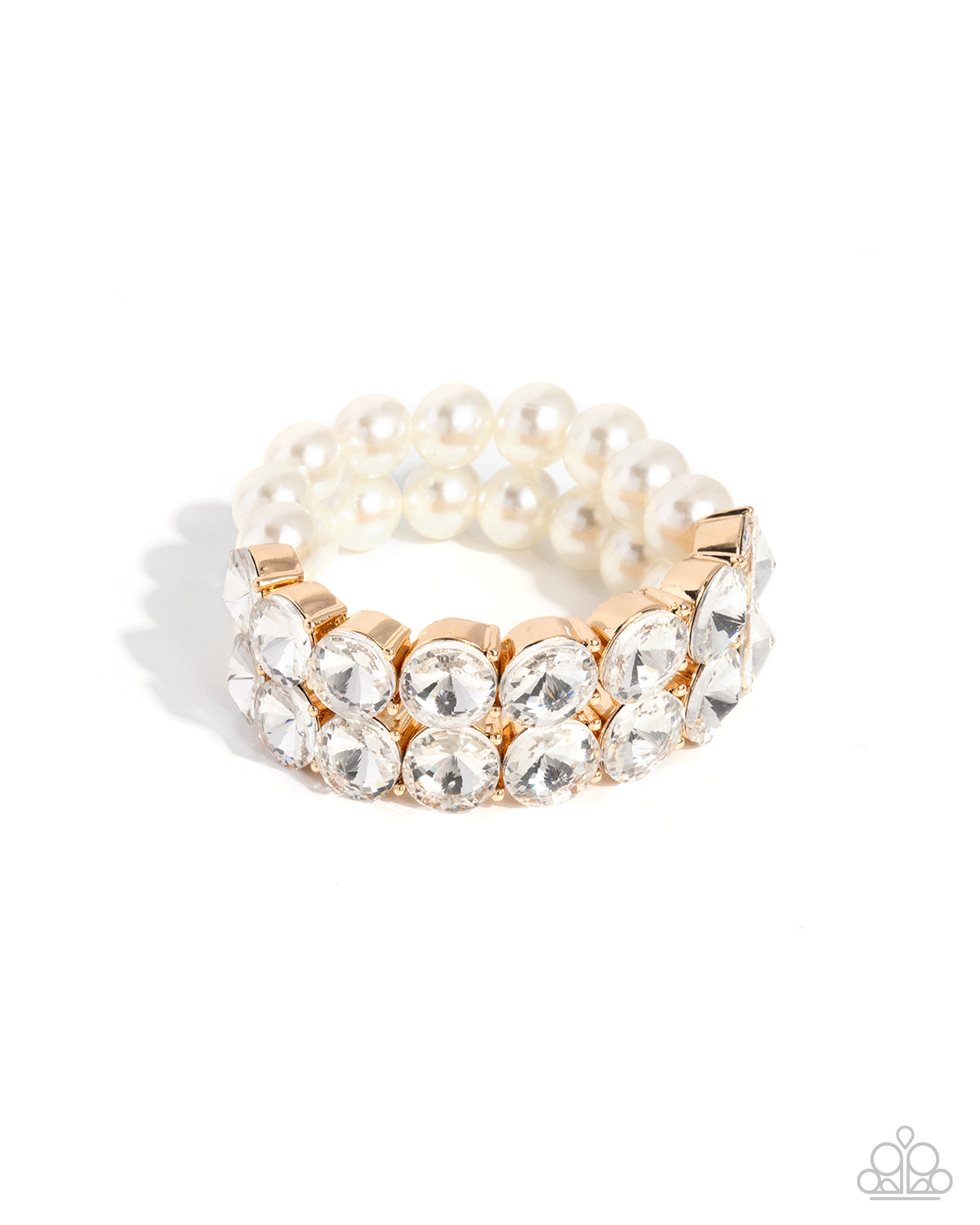 Prestigious Pearls - gold - Paparazzi bracelet