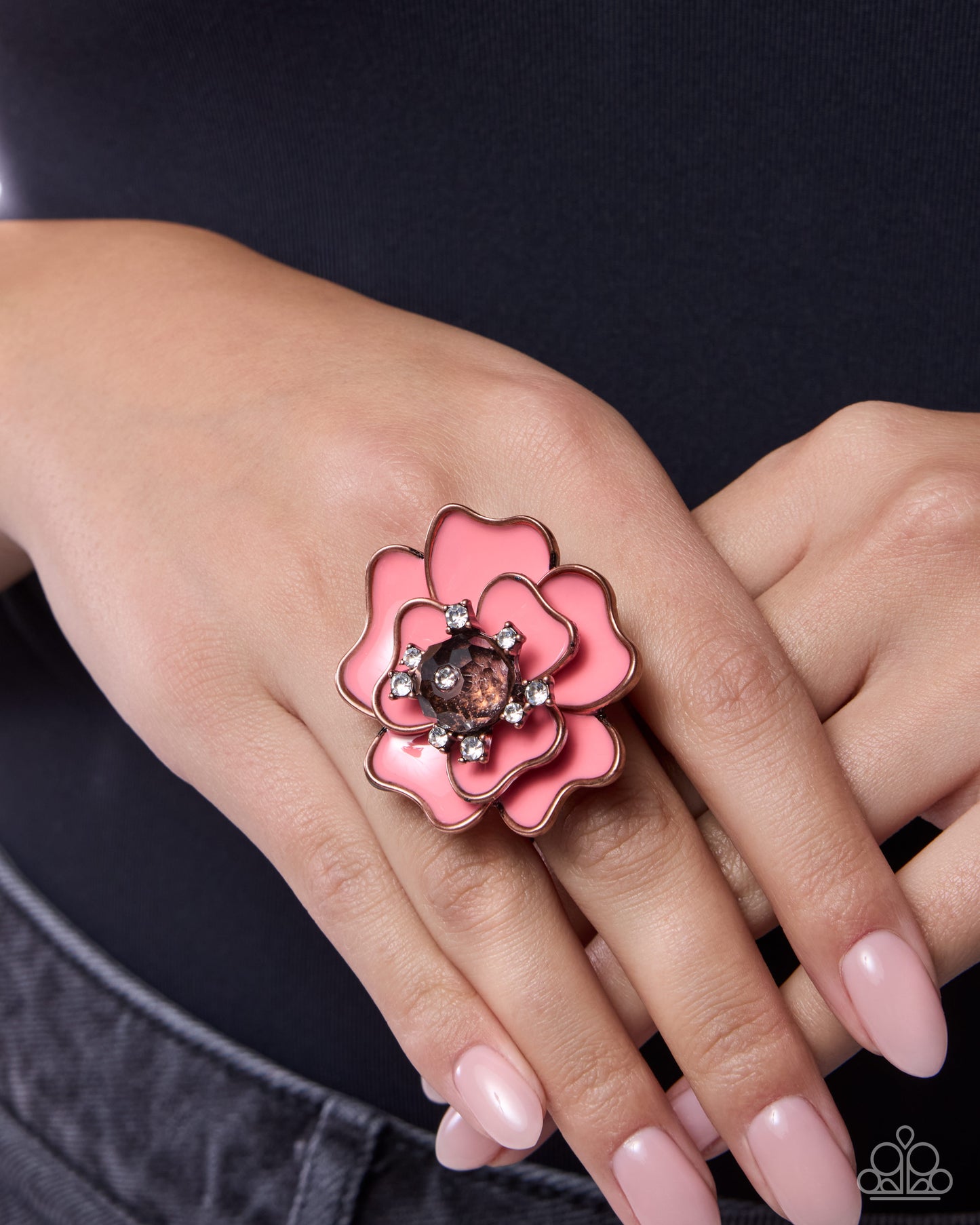 Pretty Petals - copper - Paparazzi ring