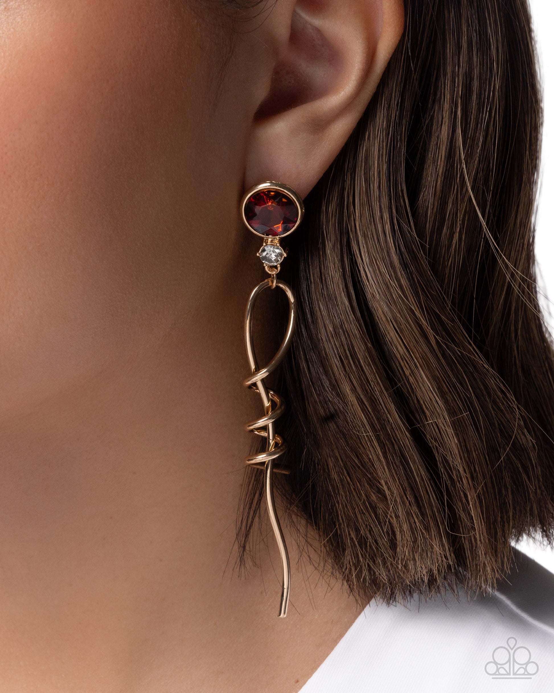 Pretty Pirouette - brown - Paparazzi earrings