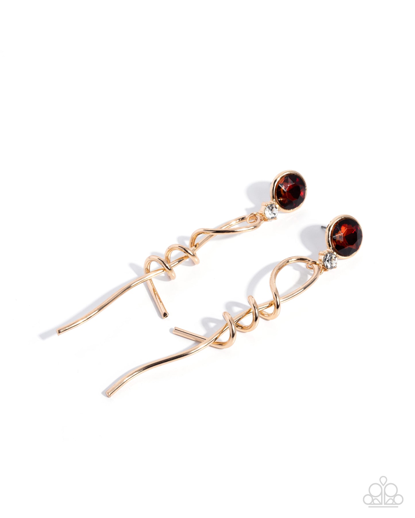 Pretty Pirouette - brown - Paparazzi earrings