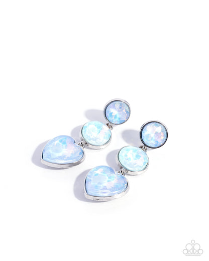 Pretty Poised - blue - Paparazzi earrings