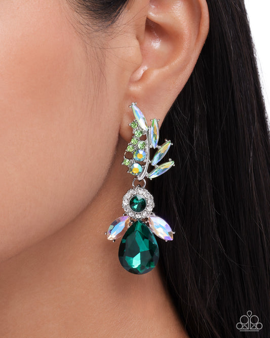Priceless Pizzazz - green - Paparazzi earrings
