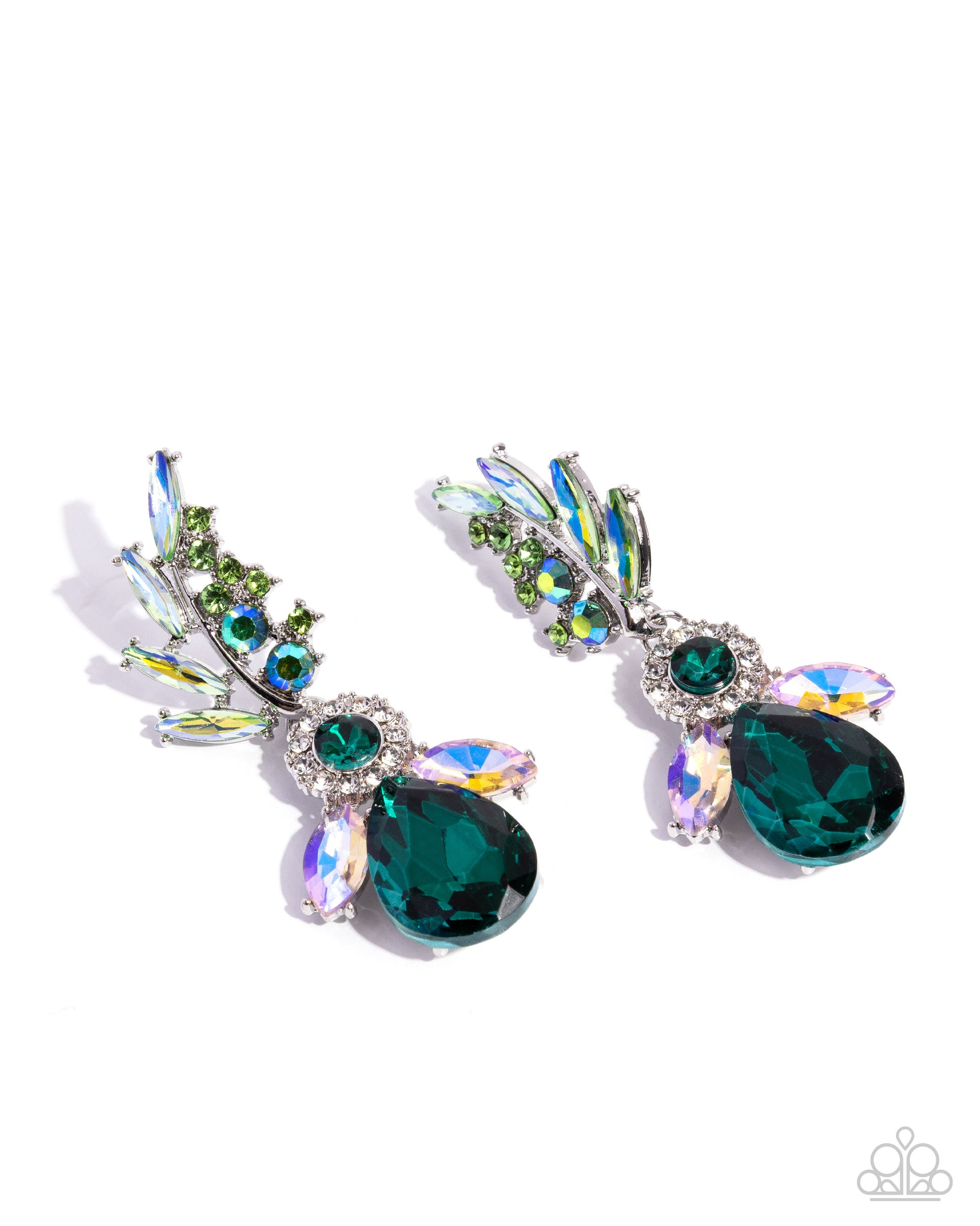 Priceless Pizzazz - green - Paparazzi earrings