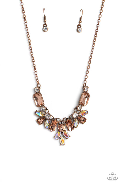 Prima Donna Dazzle - copper - Paparazzi necklace