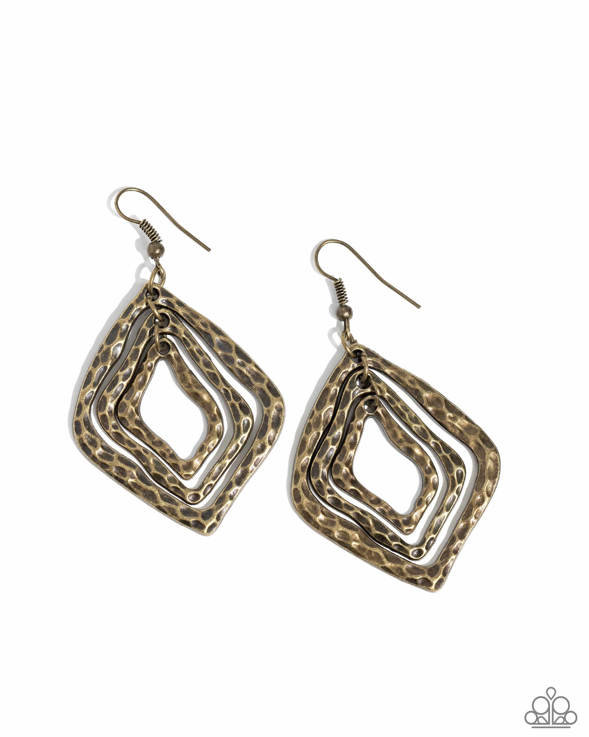 Primitive Performance - brass - Paparazzi earrings