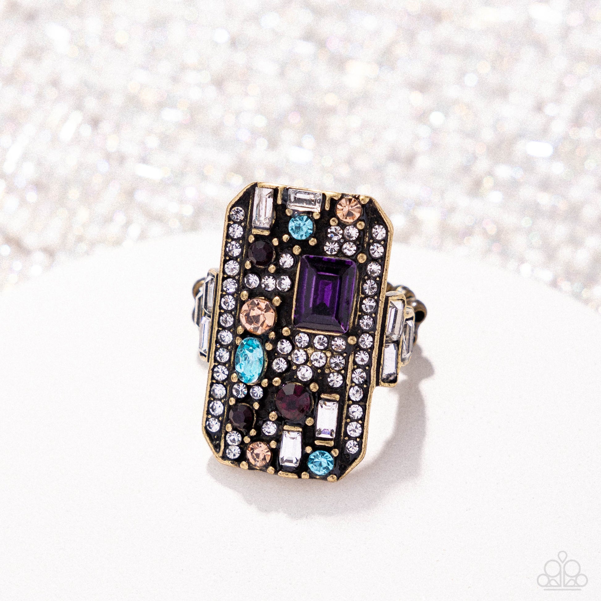 Princess Pattern - brass - Paparazzi ring