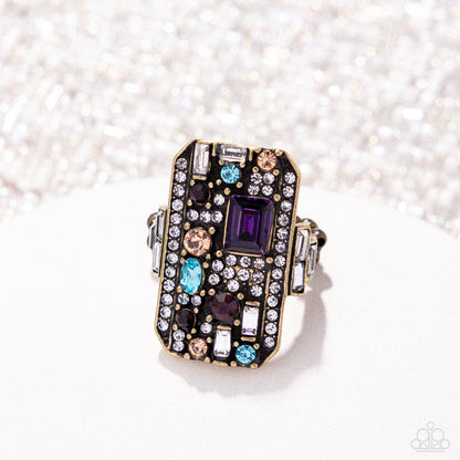 Princess Pattern - brass - Paparazzi ring