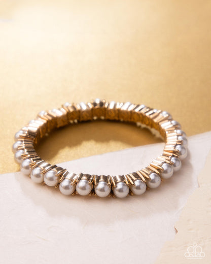 Principal Pearls - gold - Paparazzi bracelet
