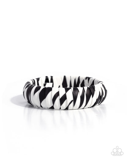 Printed Pattern - black - Paparazzi bracelet