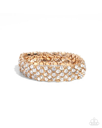 Prismatic Perspective - gold - Paparazzi bracelet